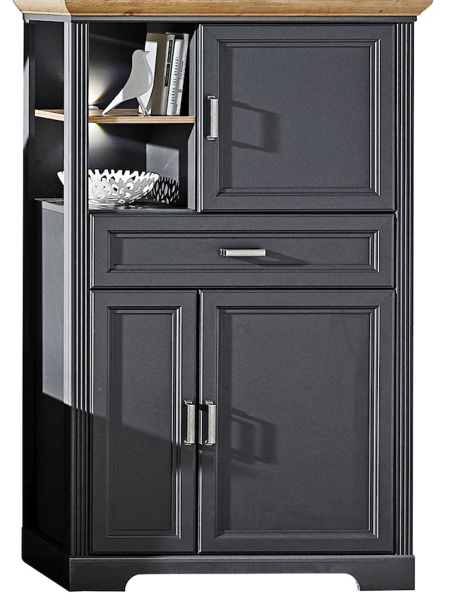 Highboard Jasmin Graphit/Artisan Eiche-Optik 93x150x42 cm