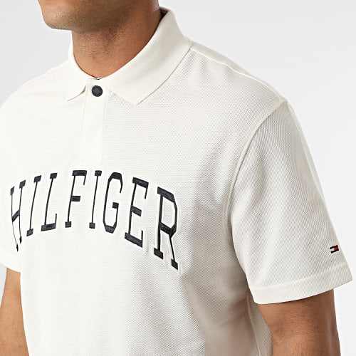 Polo Manches Courtes Relaxed Fit Icon Varsity 5741 Blanc
