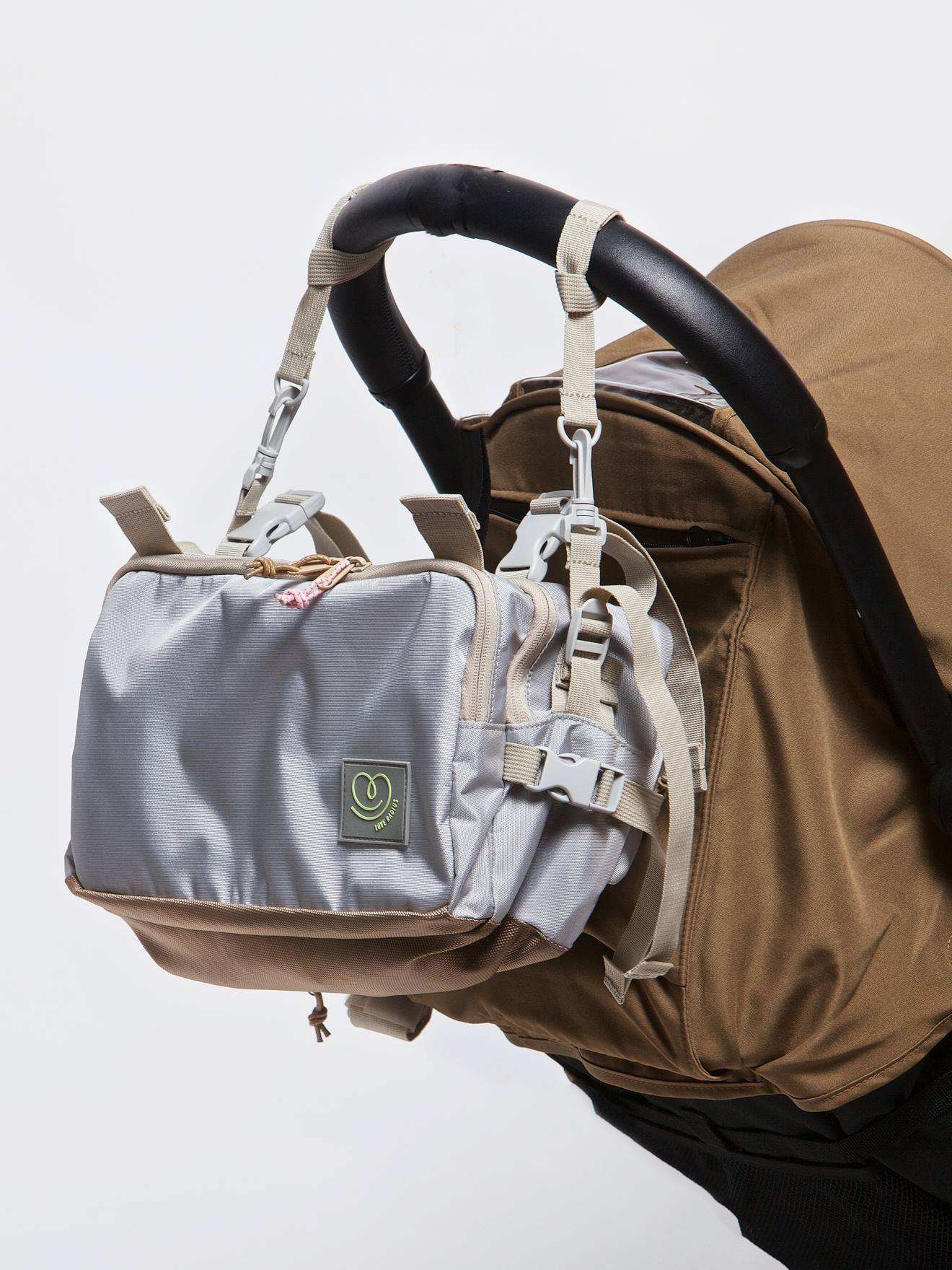 Bolsa de maternidade CaravanBag LOVE RADIUS cinza