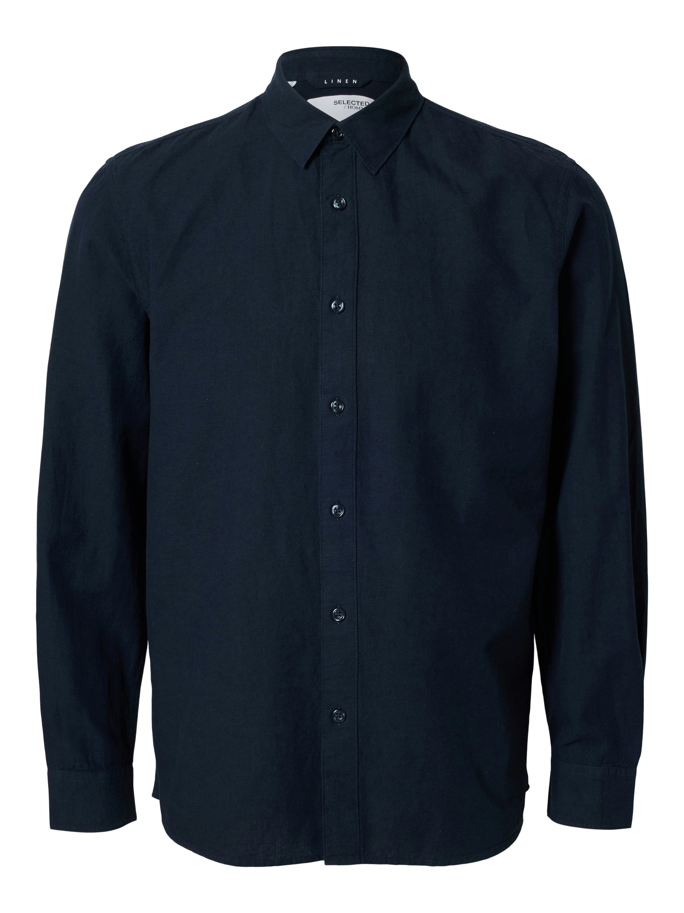 SELECTED HOMME Leinenhemd »SLHSLIMNEW-LINEN SHIRT LS NOOS«, unifarben