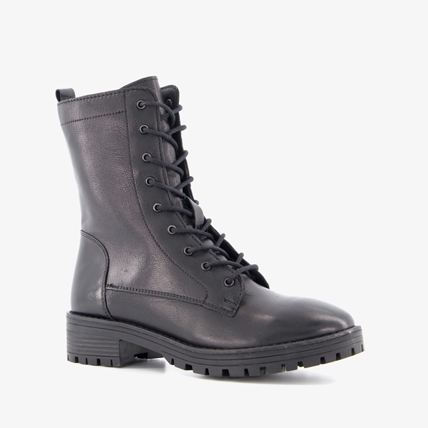 TwoDay leren dames veterboots
