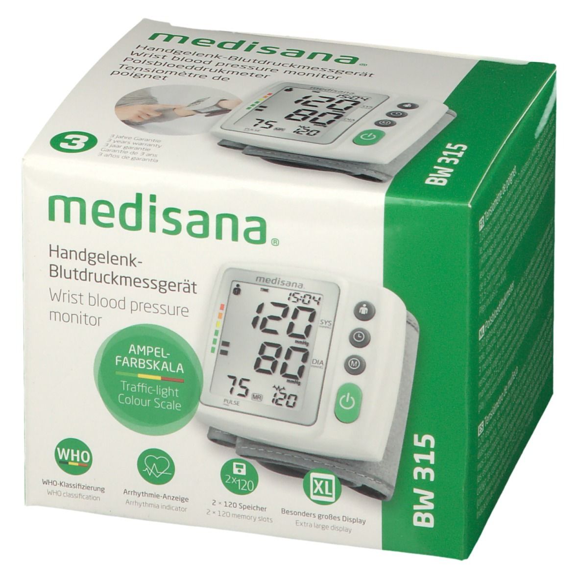 medisana BW 315 Handgelenk-Blutdruckmessgerät