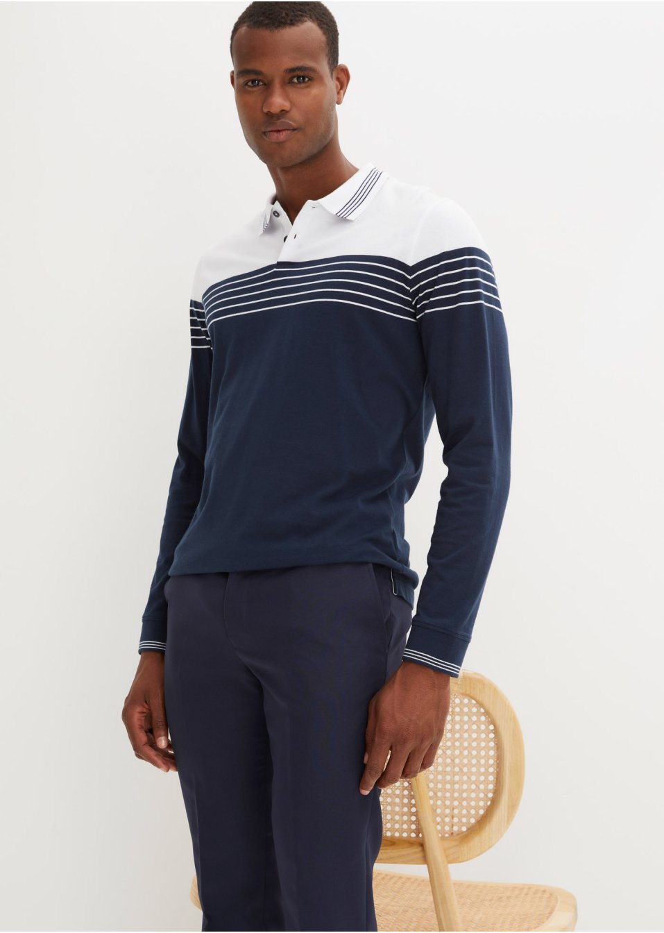 Poloshirt met lange mouwen