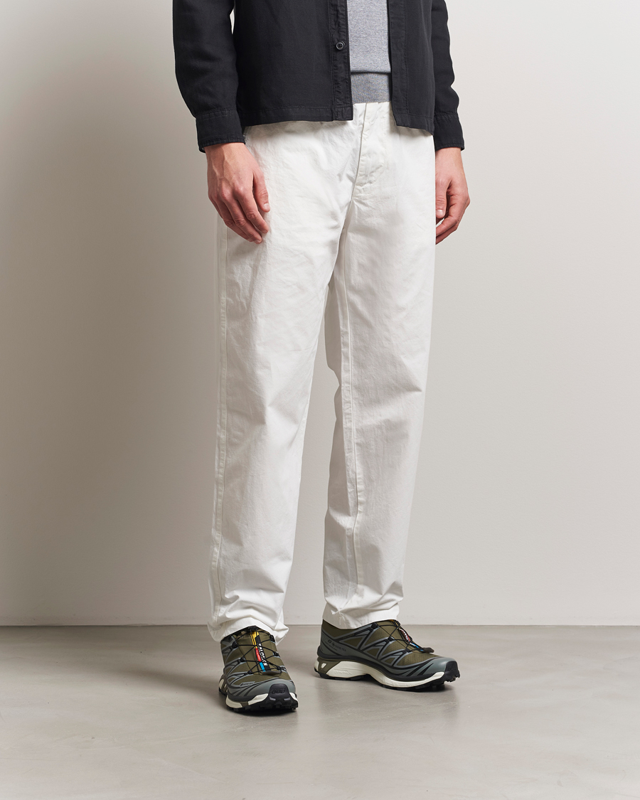 C.P. Company Microreps Drawstring Pants White