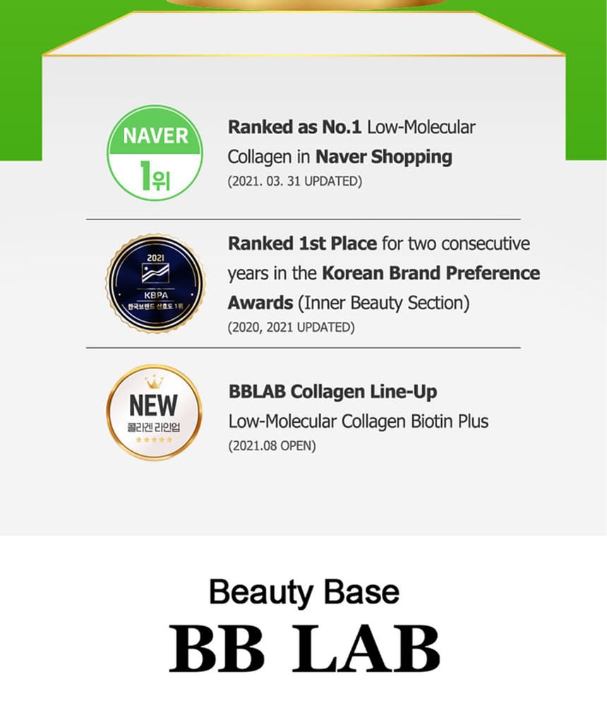 Nutrione - BB LAB Laagmoleculair Collageen Biotine Plus