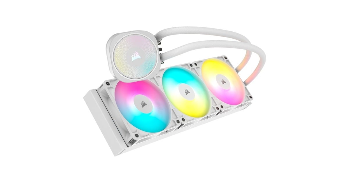 CorsairNAUTILUS 360 RS ARGB waterkoeling  (Wit, 4-pins PWM fan-connector)
