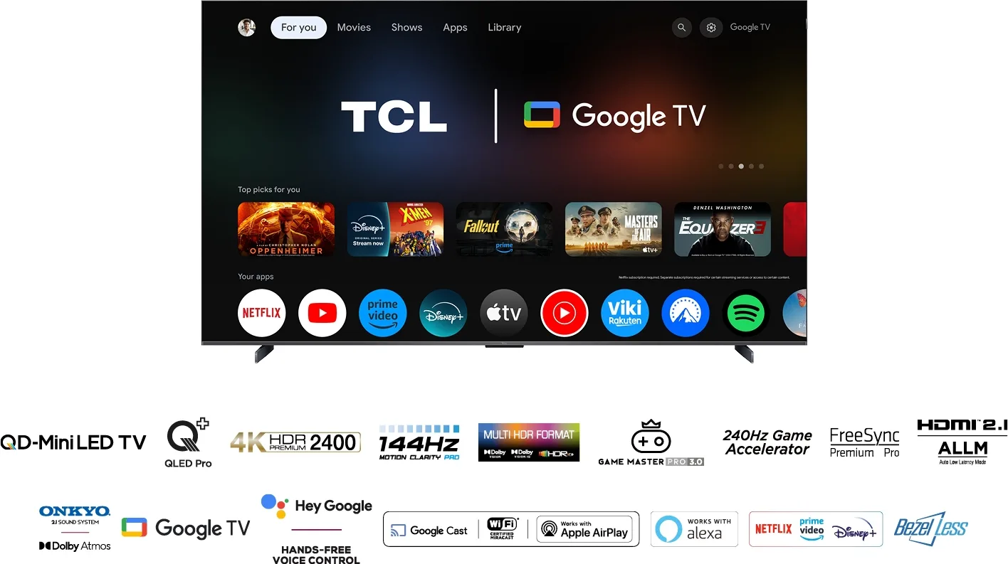 TCL 98Q9B TV QLED