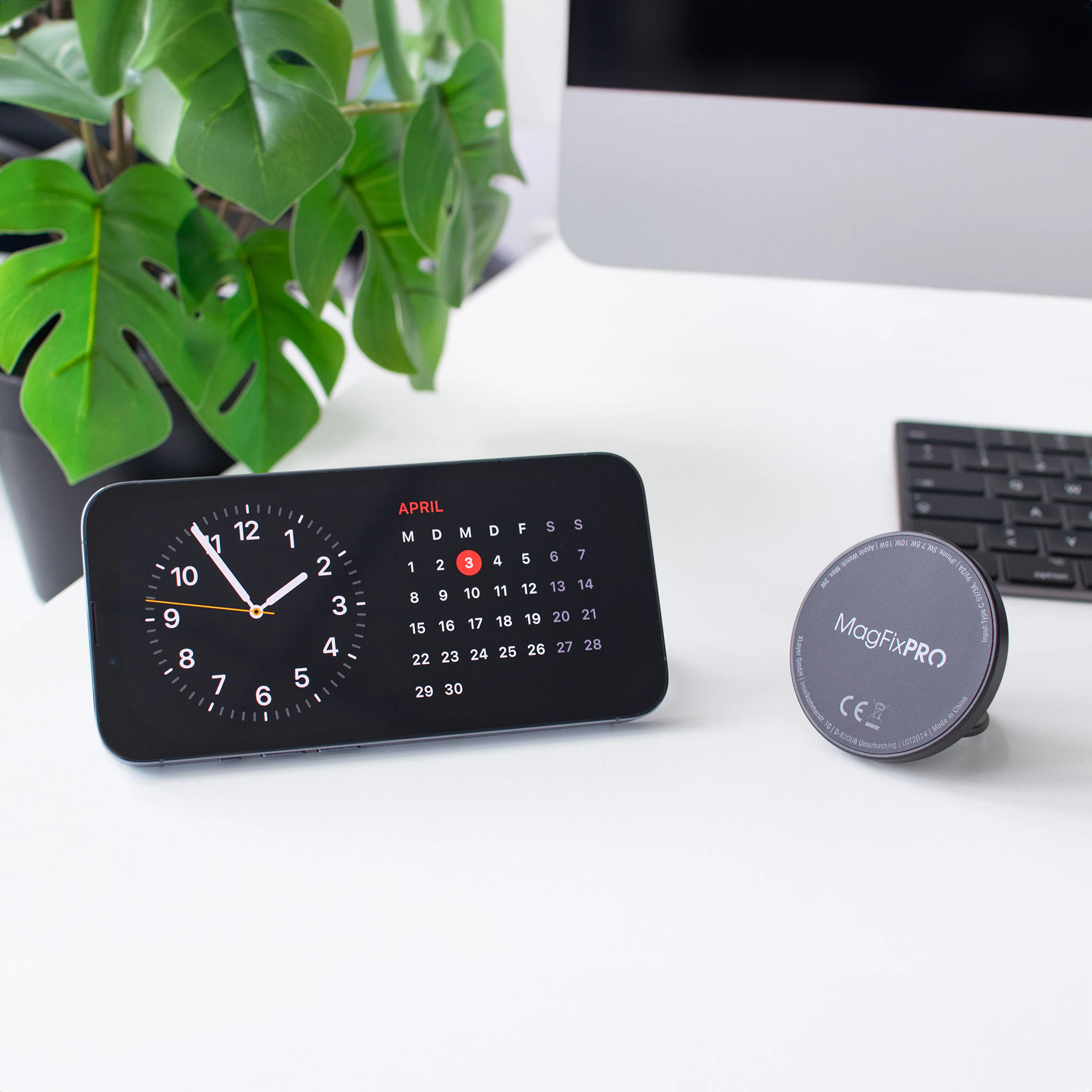 Xlayer Charger MagFix Pro 3 in 1 Ladestation Apple Wireless Charger I Magsafe Ladepad mit Ring