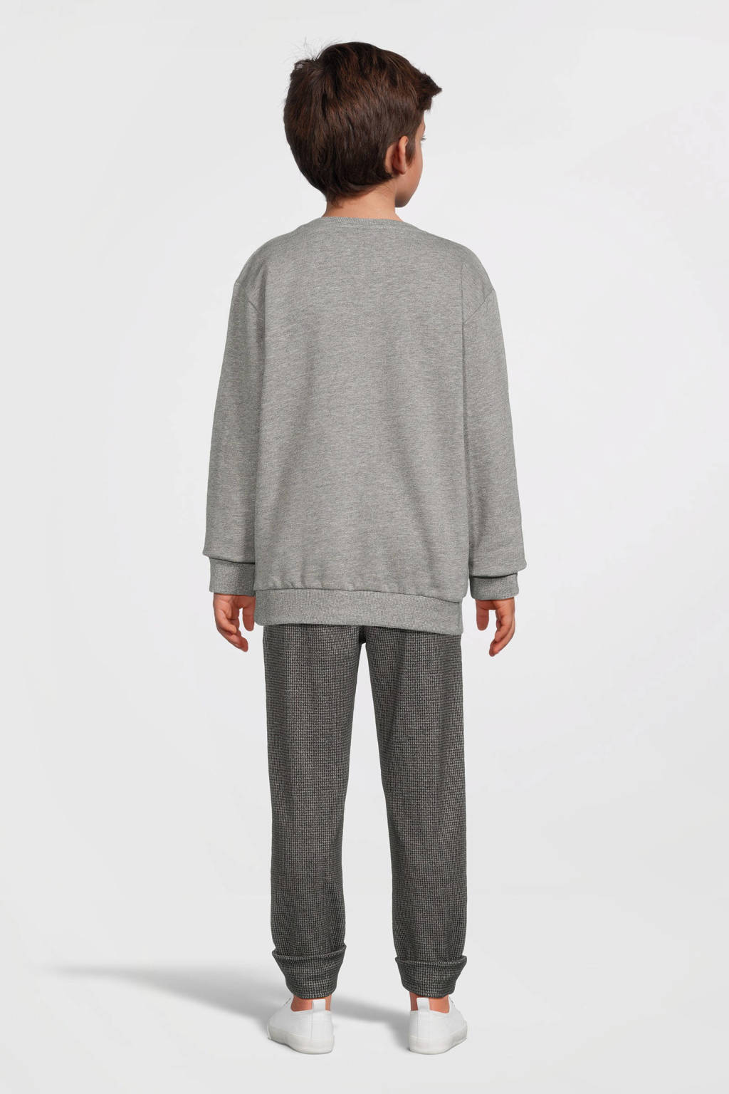 NAME IT sweater grijs melange