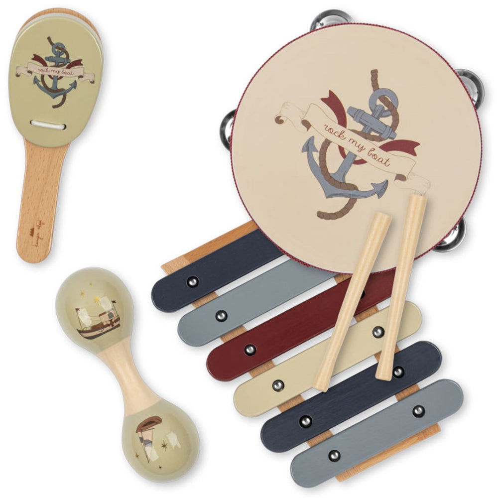 Køb Konges Sløjd Dot/Sailor Wooden Musik Sæt Fsc