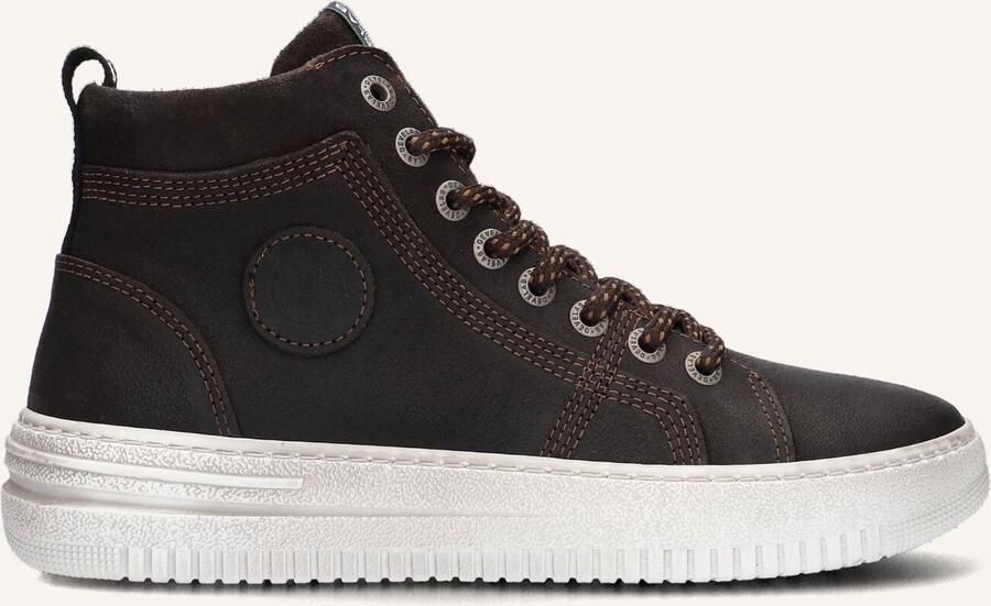 Develab 45915 Hoge sneakers Leren Sneaker Jongens Bruin