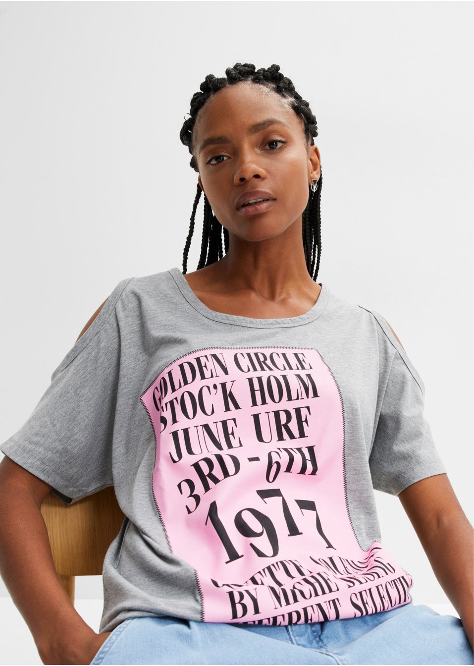 T-shirt avec découpes