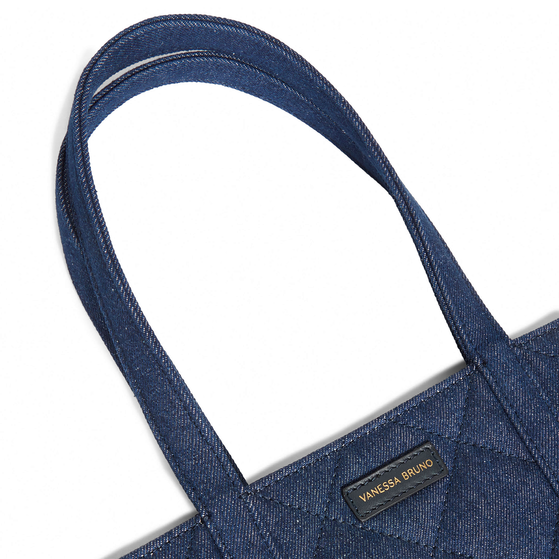 Cabas M en toile de coton | Bleu