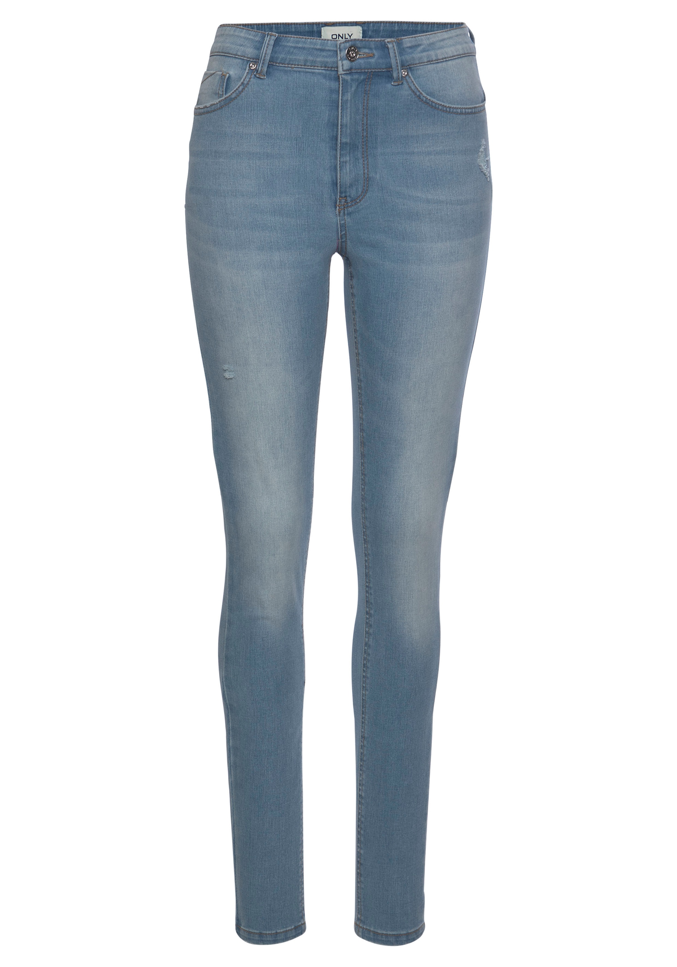 ONLY Skinny-fit-Jeans »ONLPAOLA – Extra-eng geschnittene Jeans mit figurformender Silhouette«, skinny fit, modisch, Denim, Baumwollmischung