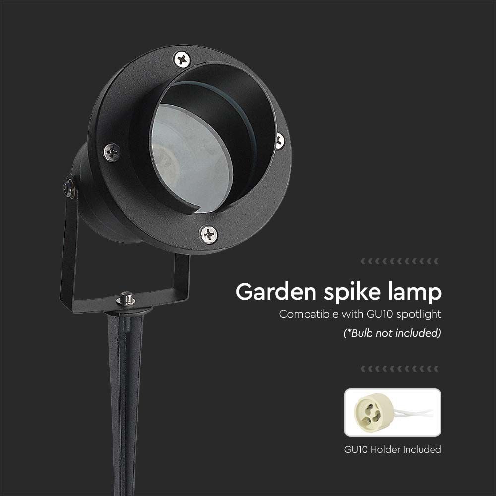 GU10 Buitenverlichting - Tuinprikkers - Fittingen - Zwart - IP65 - Modelnr.: - VT-7704