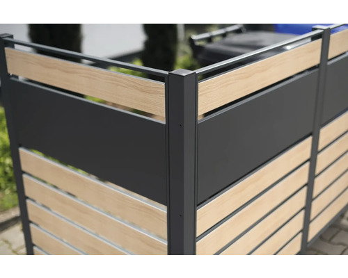 WESTMANN Planum opbergkast met 5 bakken, 410 x 90 x 120 cm, hout-antraciet