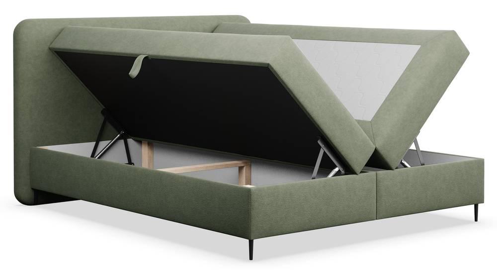 NADUVI Collection Boxspring Contero chenille 160 x 200 cm met
