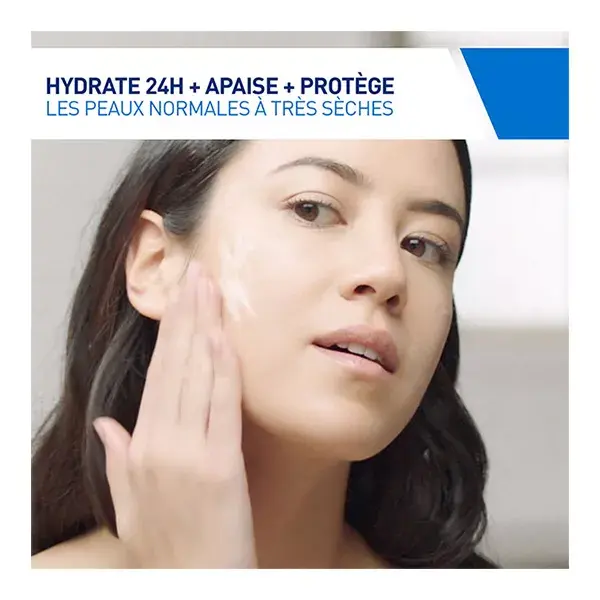 Creme facial hidratante CeraVe para pele normal a seca FPS 30 52ml