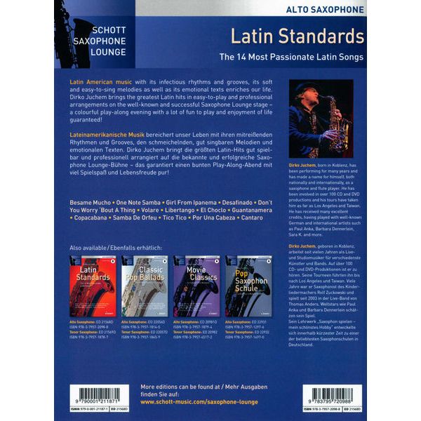 Schott Latin Standards A-Sax