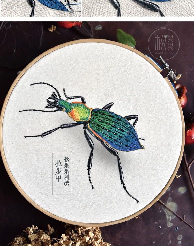 Embroidery Kingdom - DIY-borduurpakket met insecten