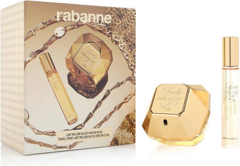 Rabanne - Lady Million - Geurset - Bloemig en Fruitig - Eau de Parfum