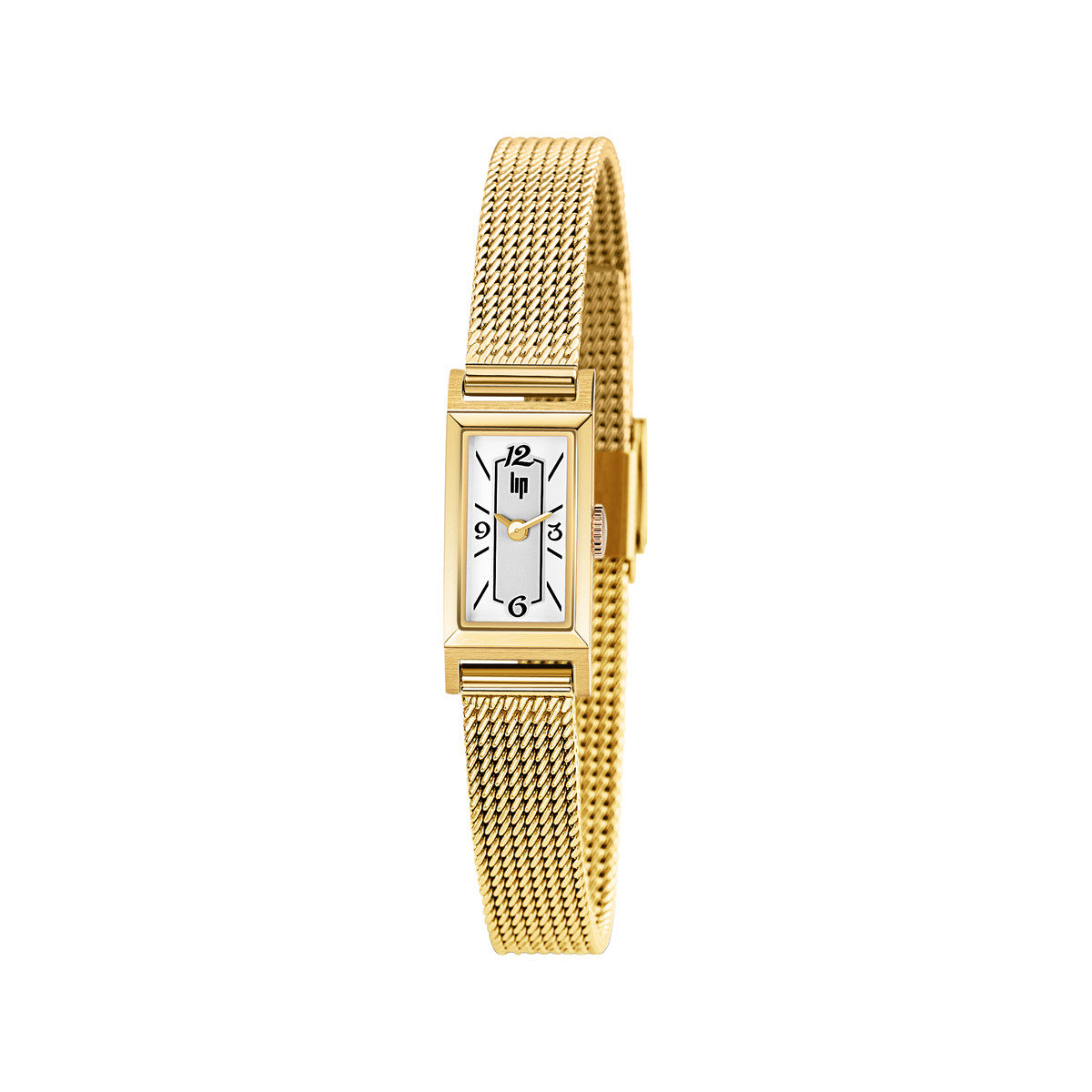 Montre Lip femme acier doré