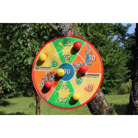 Schildkröt Soft Dart Set, 2 Klett-Dartscheiben mit 2 x 3 Bällen