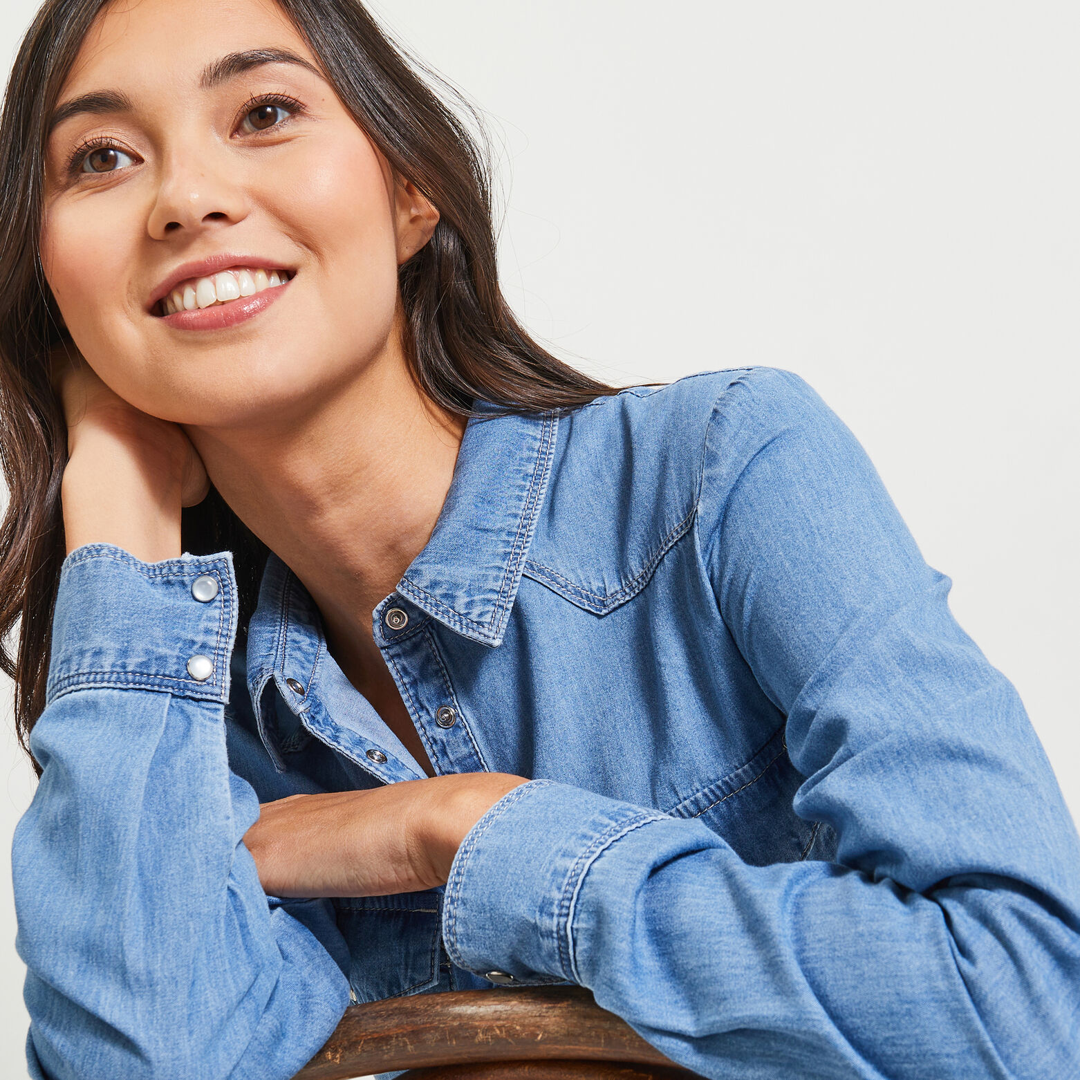 Chemise en jean femme