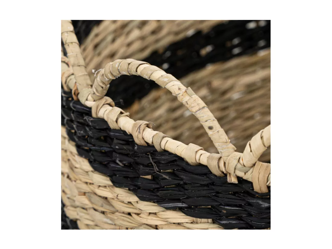 Lot de 2 Paniers de rangement Bicolore D 35 et D 29 cm