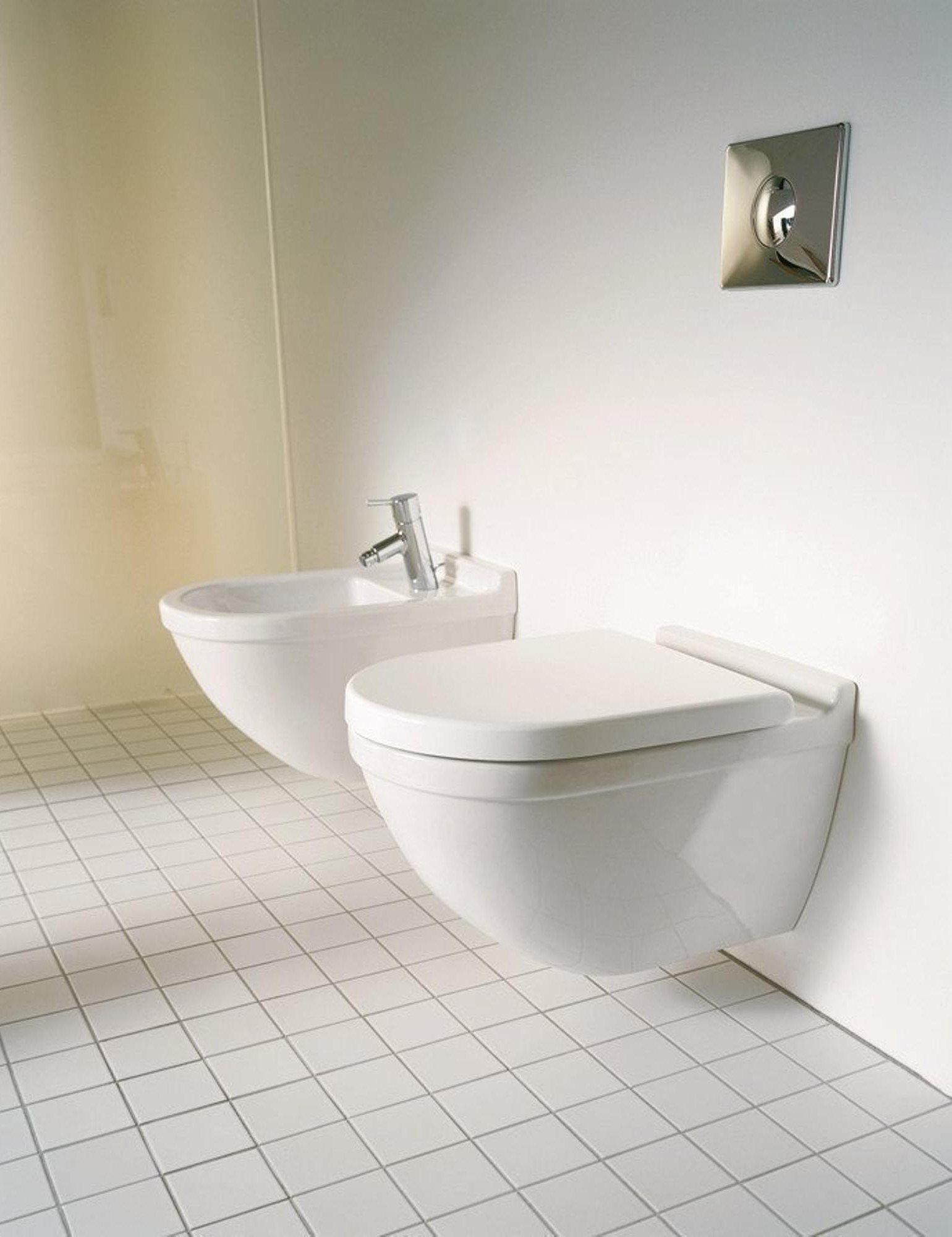 Duravit Starck 3 randloos toilet met softclose zitting en verborgen bevestiging wit glans