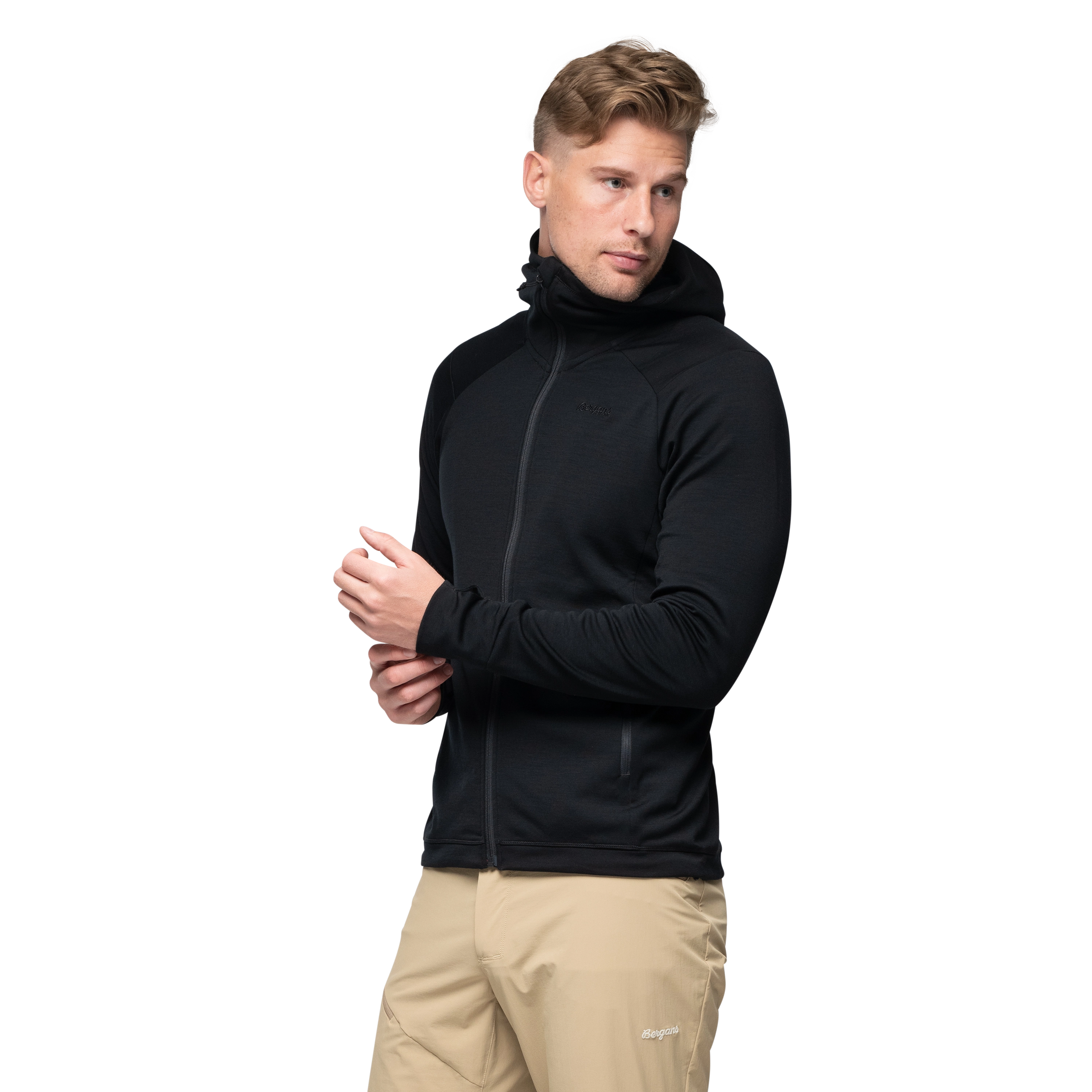 Ulstein Wool Hood Jacket Black