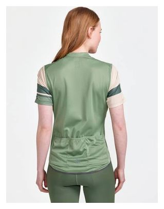 Maillot manches courtes Femme Craft Core Endur Vert Beige