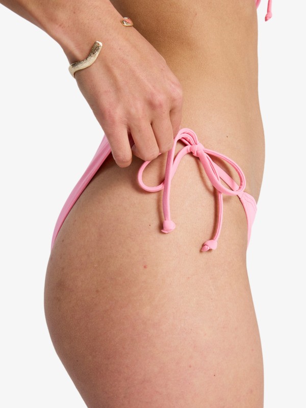 Solid Essentials TS Classic Bas de bikini à nouer sur les côtés Rose Femme