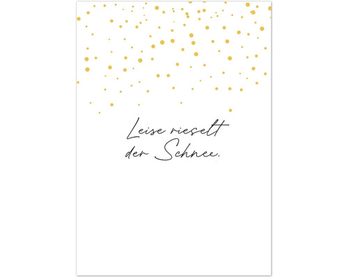 Kerstkaart, goud, 