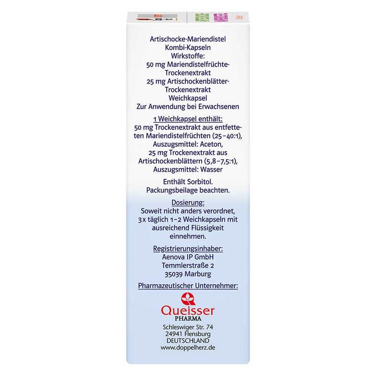 Doppelherz Artischocke-Mariendistel system Weichk., 60 St