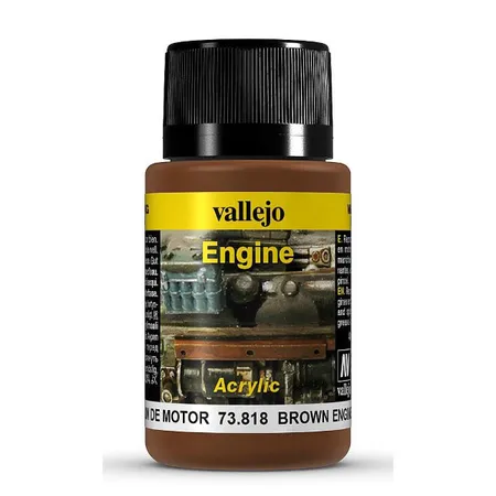 Vallejo Engine 773818 - Braune Ruß-Flecken, 40 ml