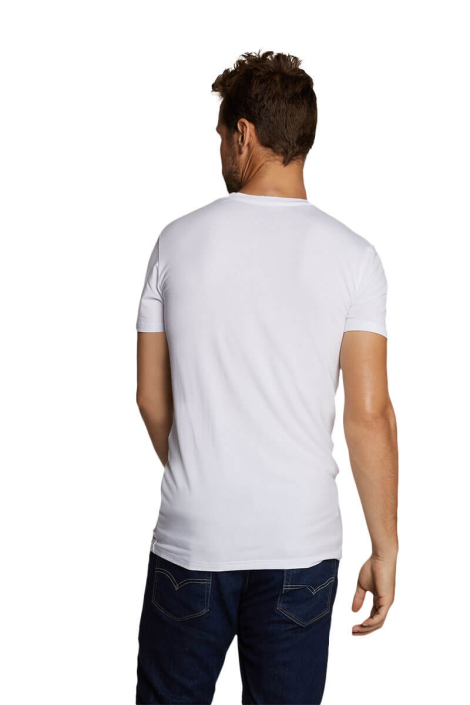 Bamboo basics witte heren t-shirt