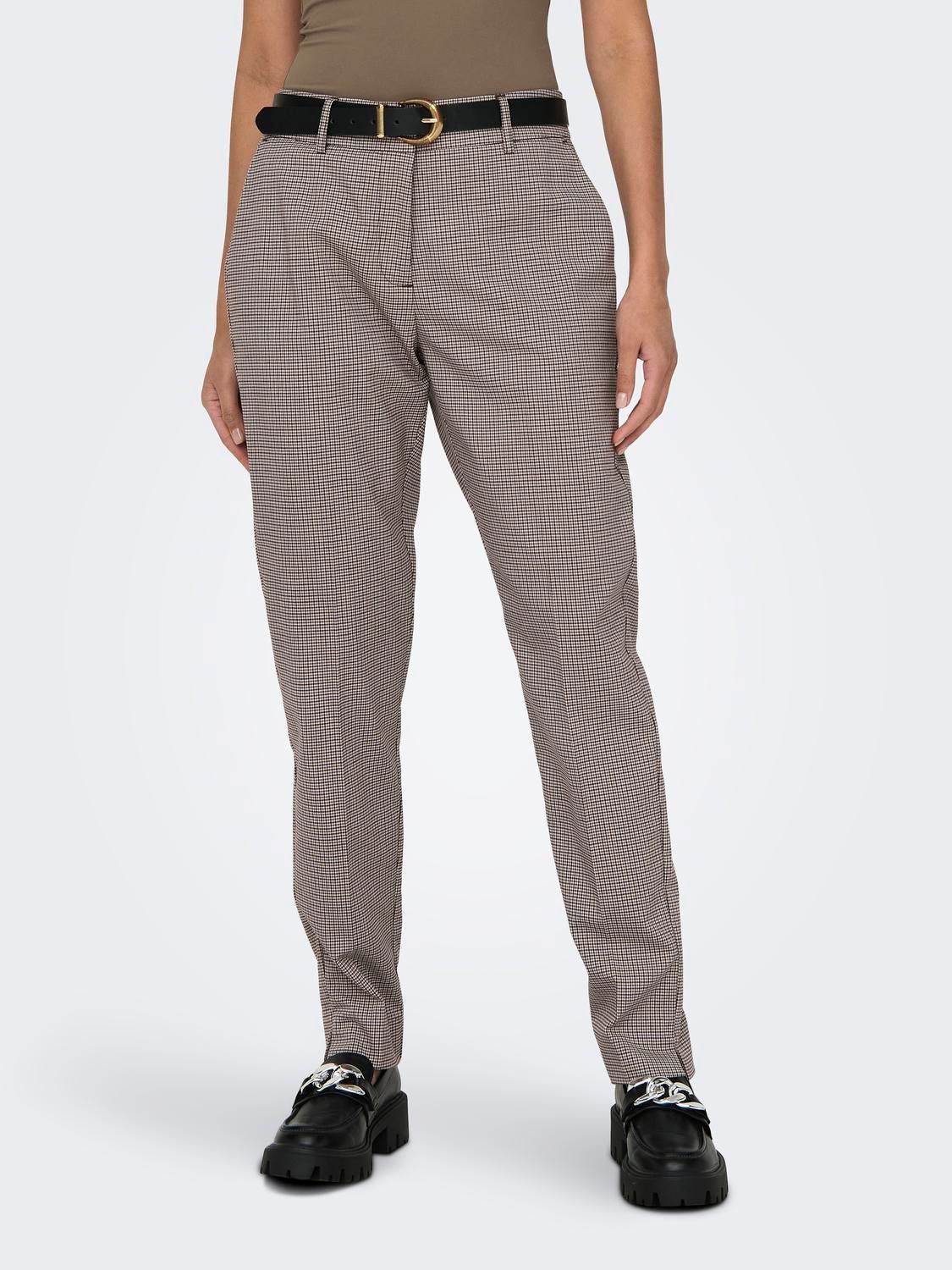ONLVERONICA-JOSS Hohe Taille Normal geschnitten Hose Pumice Stone