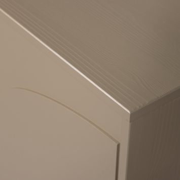 WOOOD opbergkast Cadiz 2-deurs mud bruin grenenhout 135 x 85 x 40 cm