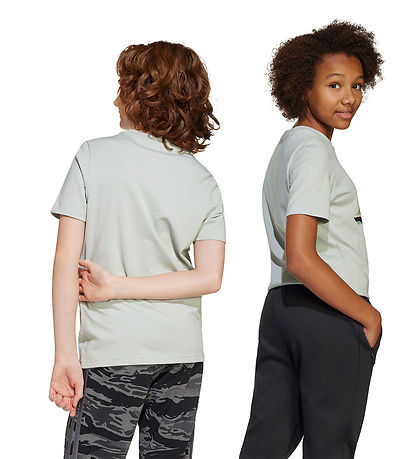 adidas Performance T-Shirt - Wonder Silver m. Logo