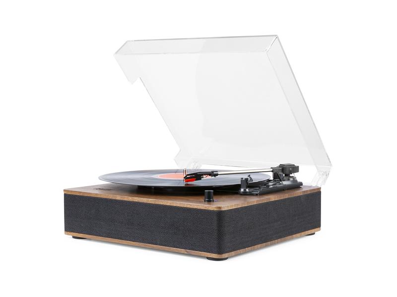 Fenton Plattenspieler RP161 Dunkelbraun Retroplattenspieler mit Bluetooth