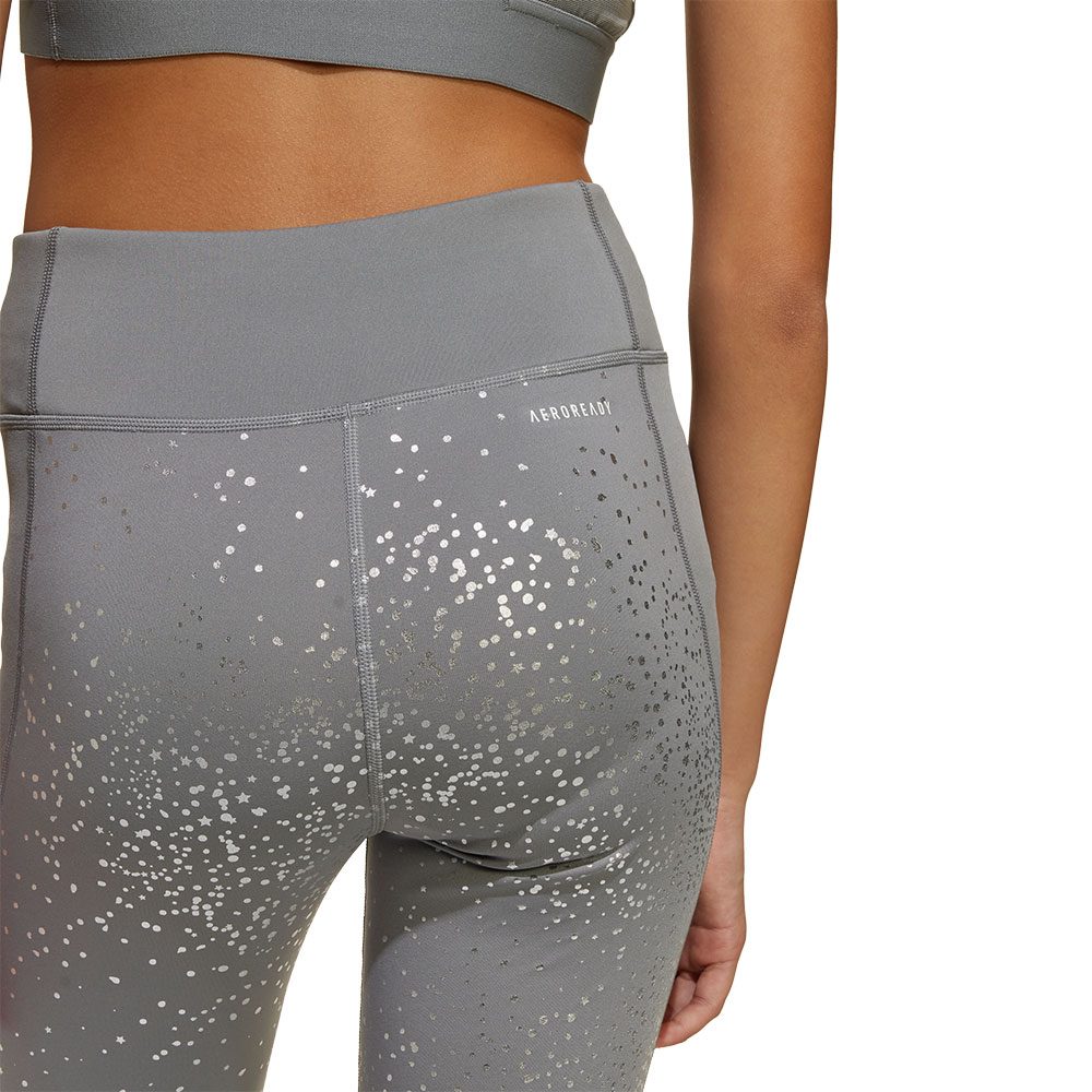 adidas Optime Glam 7/8-Leggings Kinder grey three