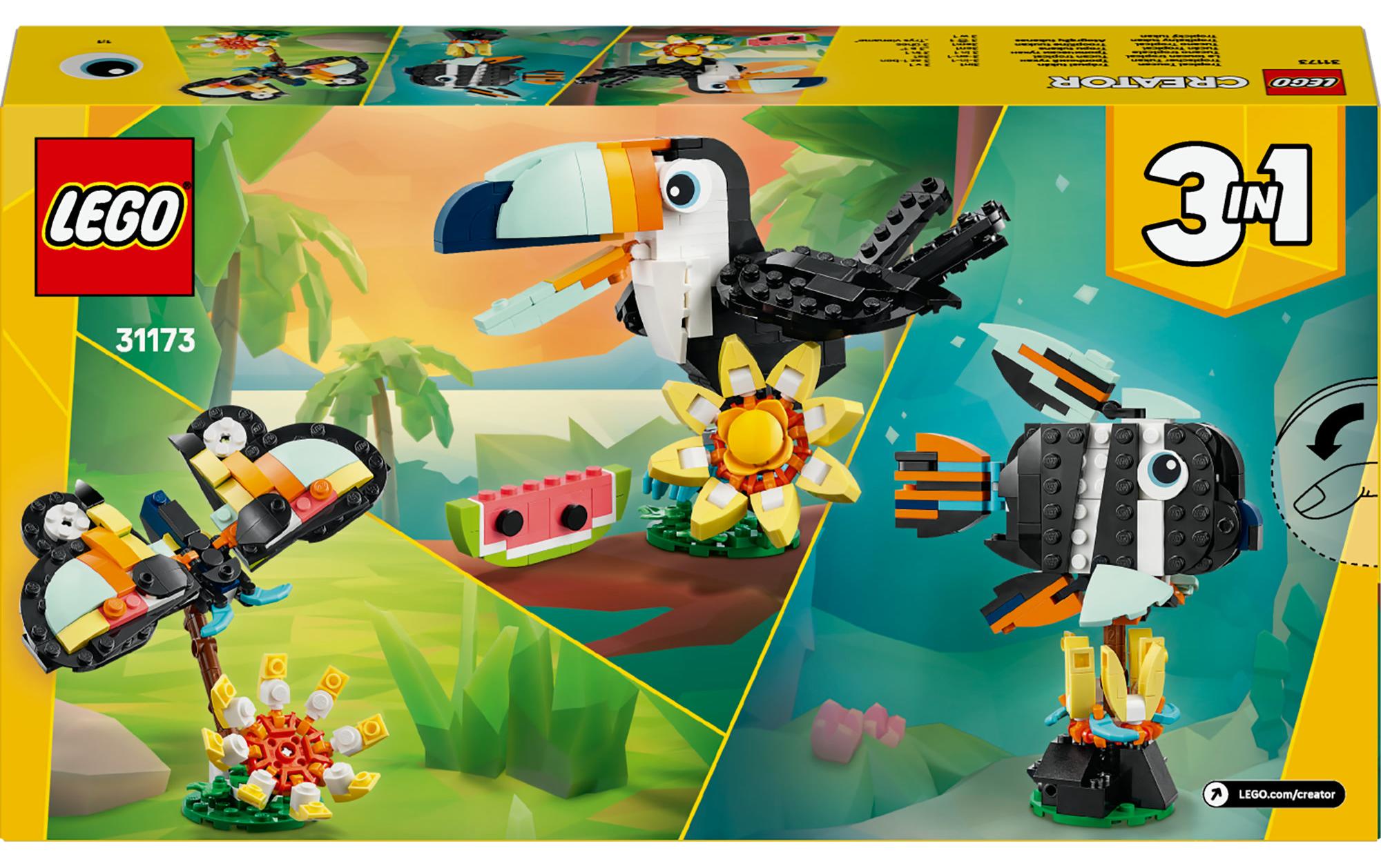 Creator Wilde Tiere: Tropischer Tukan 31173Bau-Spiel-Set