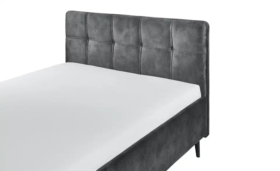 Polsterbettgestell Mario C Anthrazit 140 cm