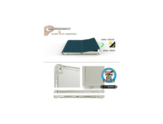 IBROZ - Etui Smart cover bleu pour ipad mini (5th)