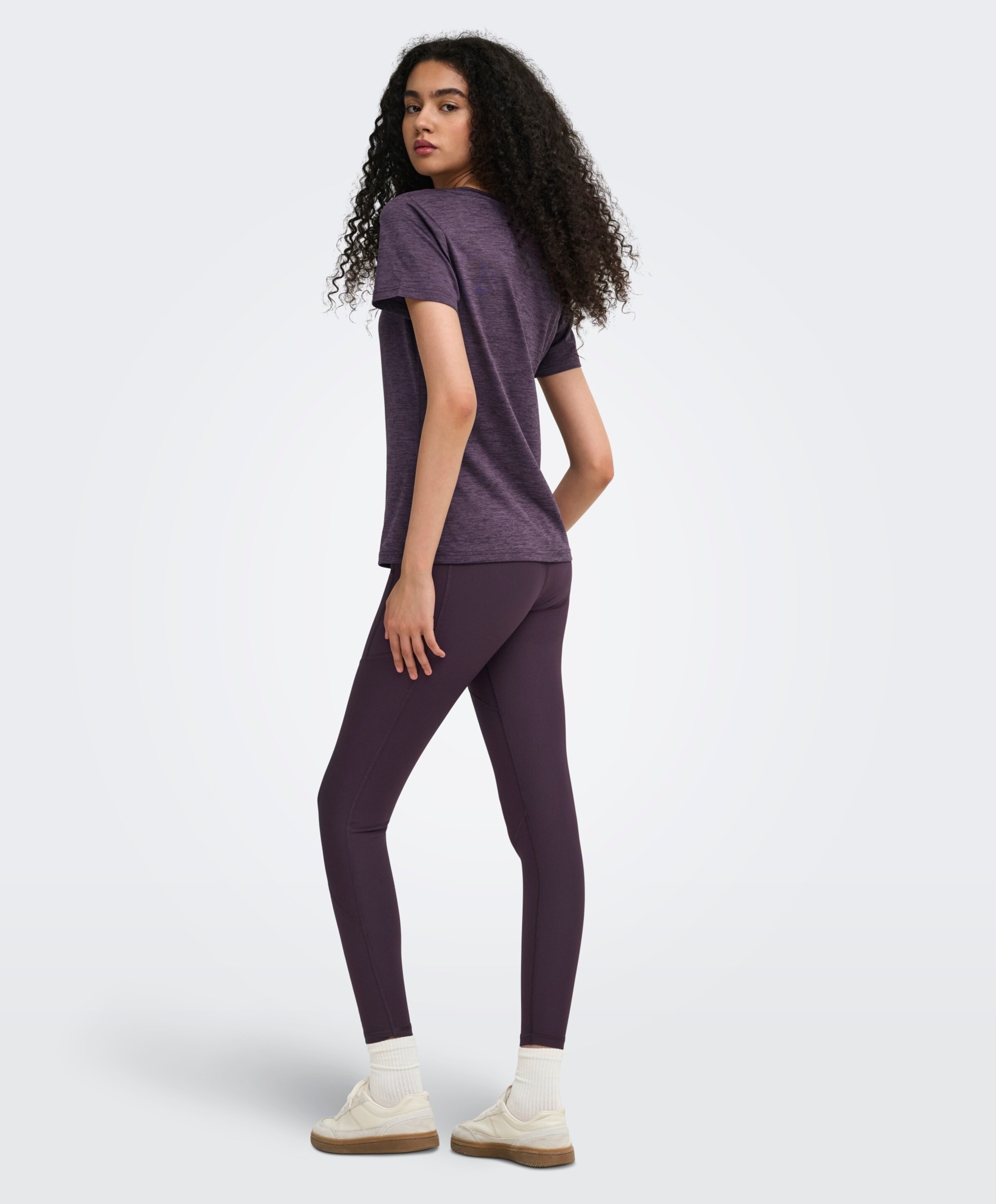 Only play ONPJANA HW TRAINING dames tights paars