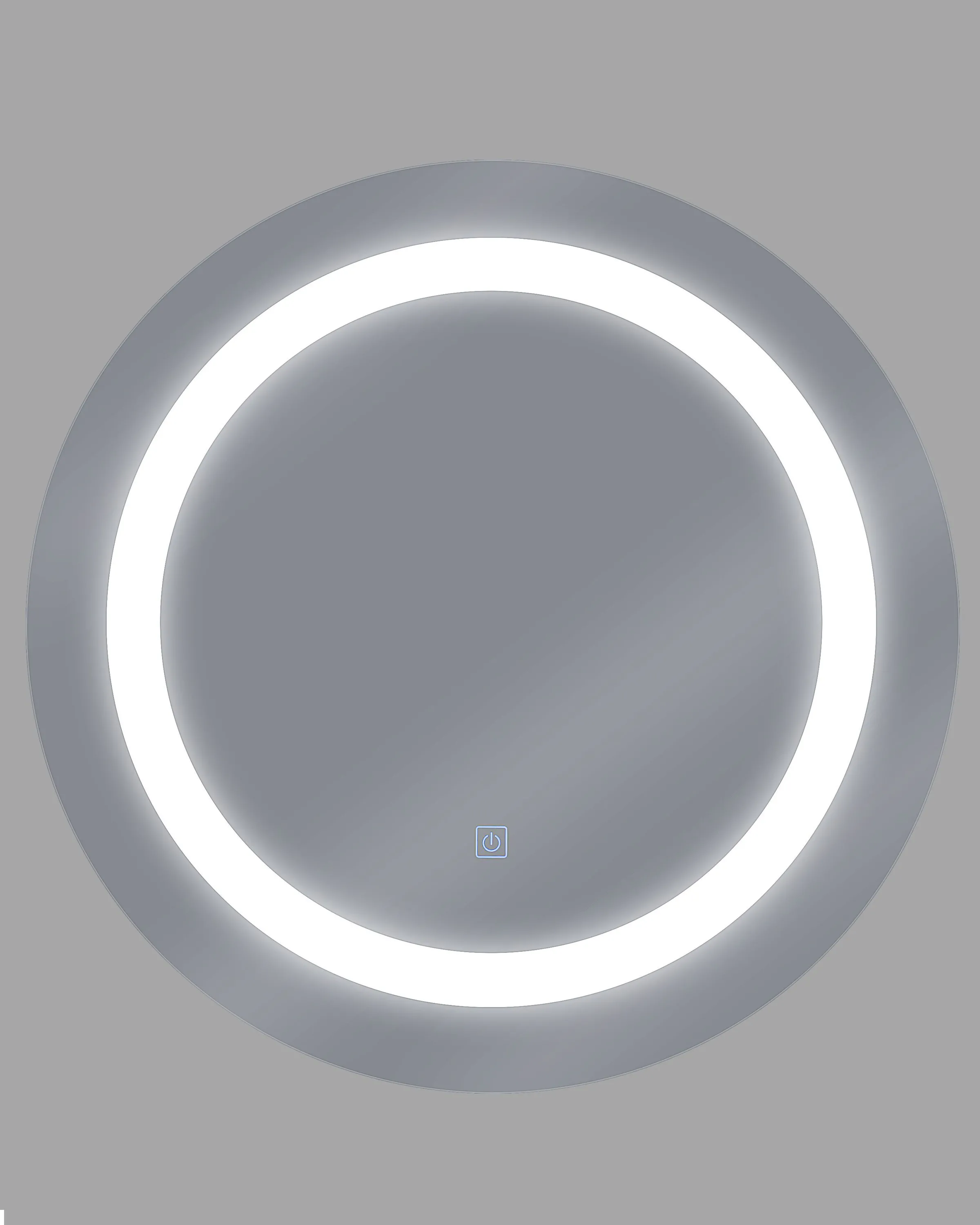 LED badkamerspiegel SELUNE 58 cm 58 cm Zilver