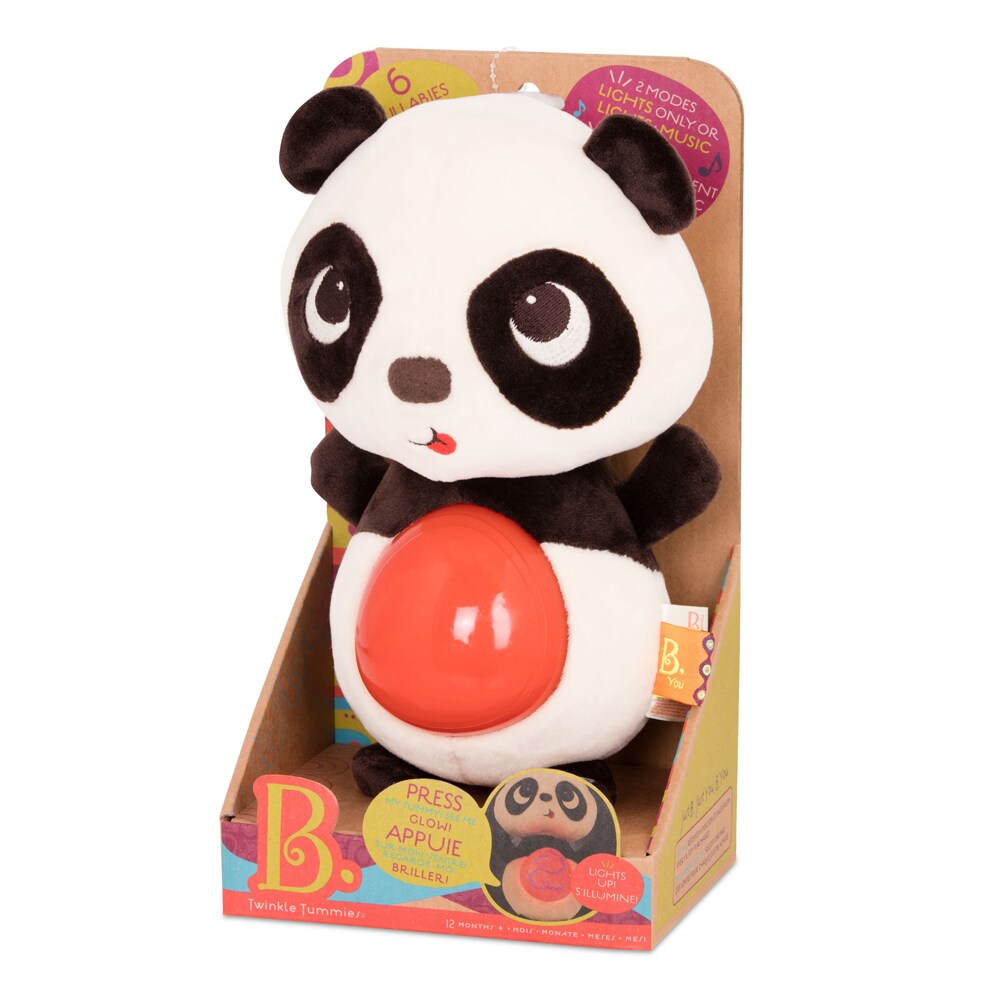 B.TOYS B. Twinkle Tummies - Panda mit Licht und Sound