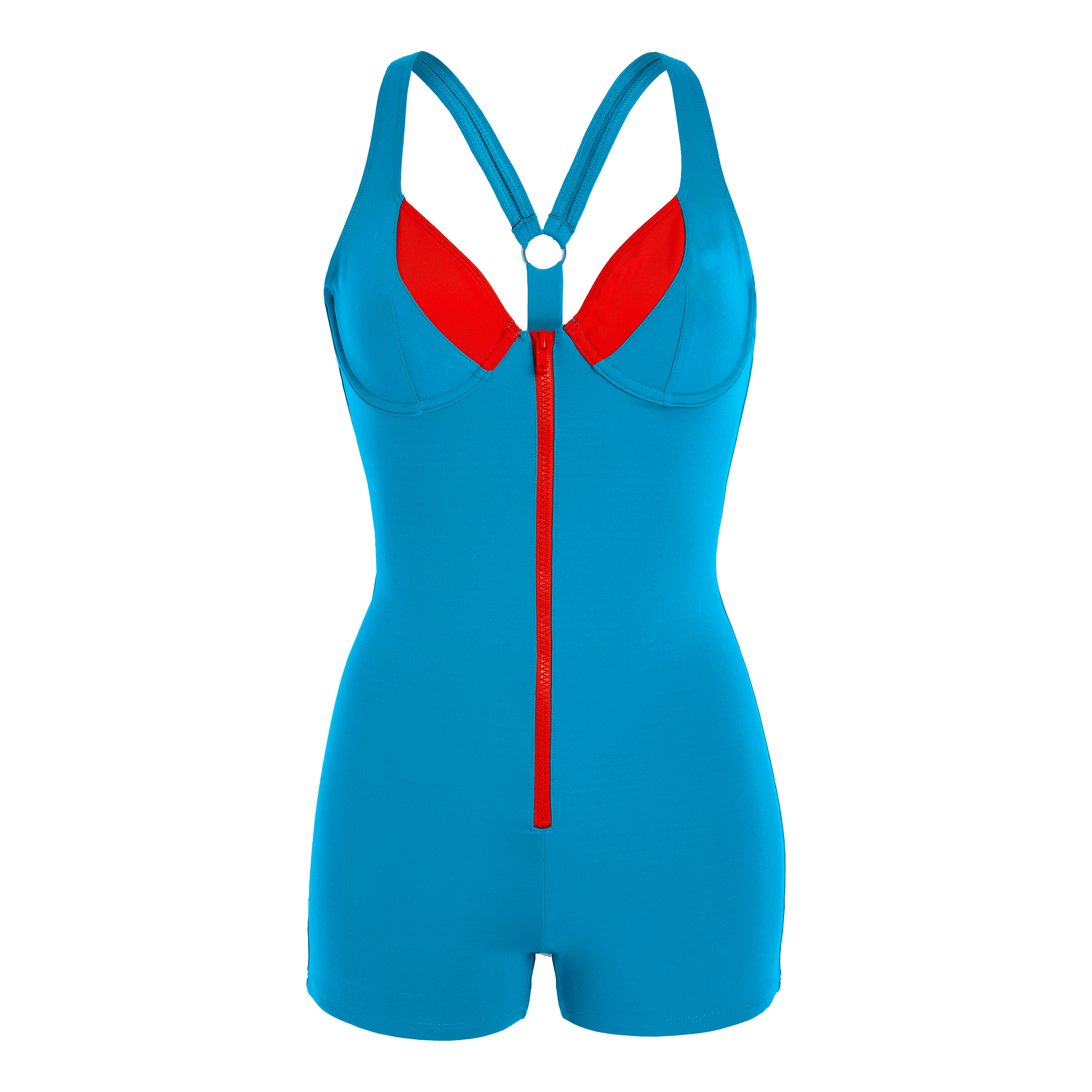Maillot de bain une piece shorty femme contrasté - Vilebrequin x JCC+ - Edition limitée | Site Vilebrequin | CMNH9K20