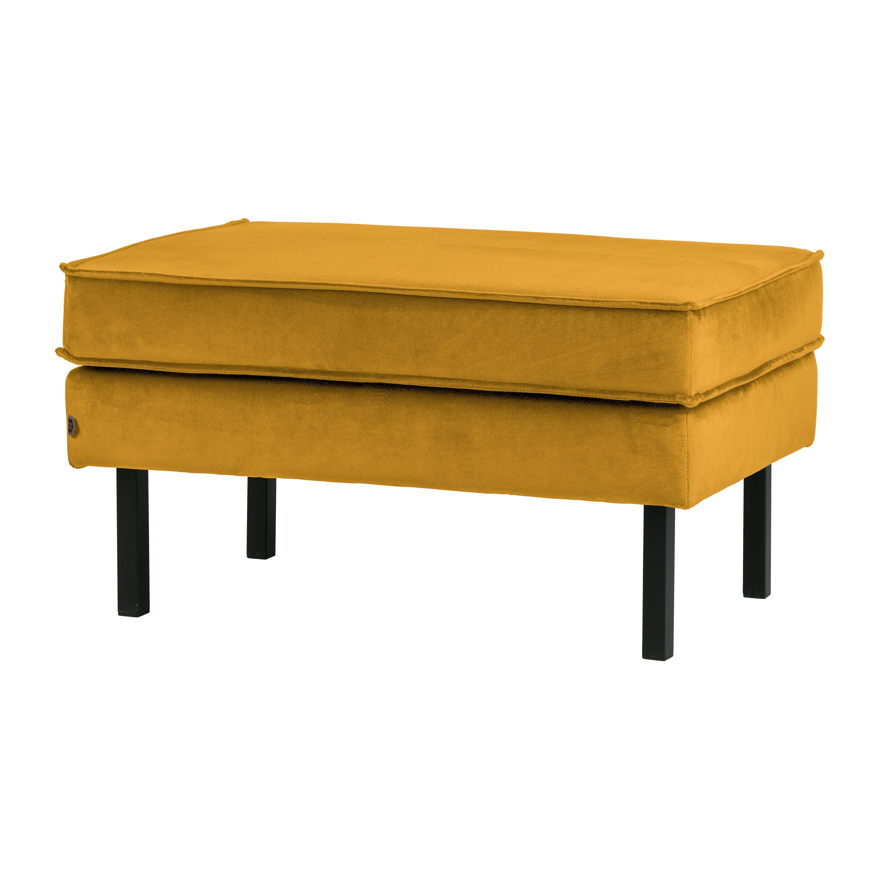 WOOOD Rodeo Hocker - Velvet - Oker